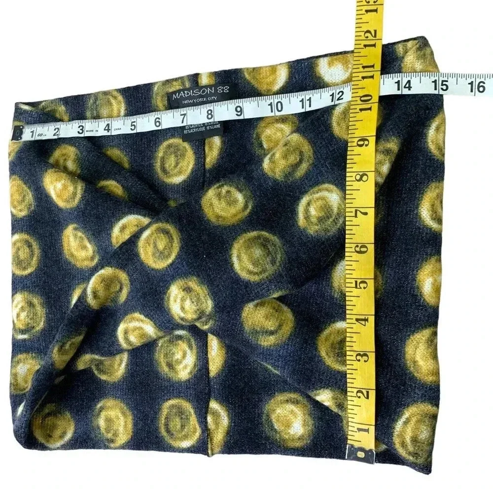 Anthropologie Madison 88 Women's Wool Blend Cowl Snood Head Knit Scarf One Size